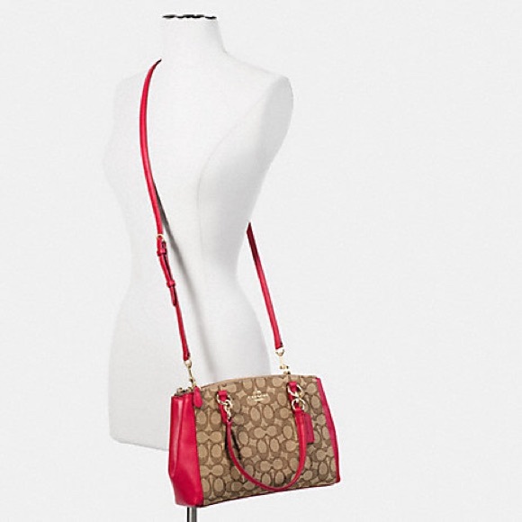 Coach F36719 Mini Christie Carryall with Pleats in Silver/Black Smoke/Black - Picture 13 of 14